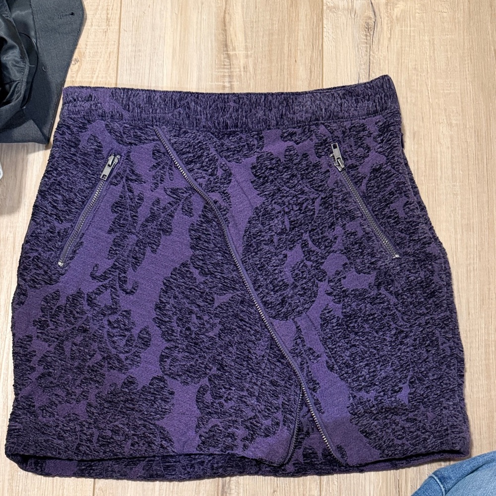 Urban Outfitters Purple Textured Mini Skirt
